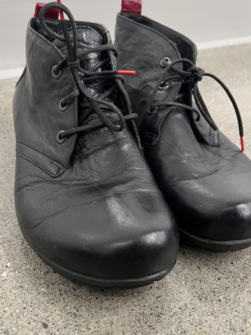 ✨ Think! Leather Ankle Boots / Chukka Shoes | Model 87074 | Size EU 37 | Black | - Picture 7 of 7